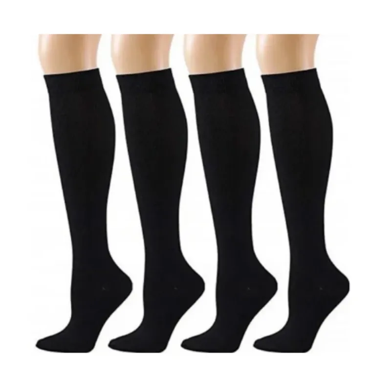 Running & Sports Compression Socks 20-30 Mmhg Sports Stockings - Pack of 4