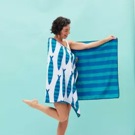 Sardine Reversible Eco Beach Towel