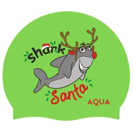 Shark Santa - Christmas Swim Hat