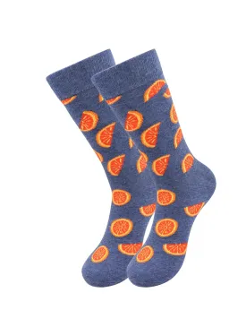 Sick Socks - Orange - Delicious Farm Fruits Casual Socks