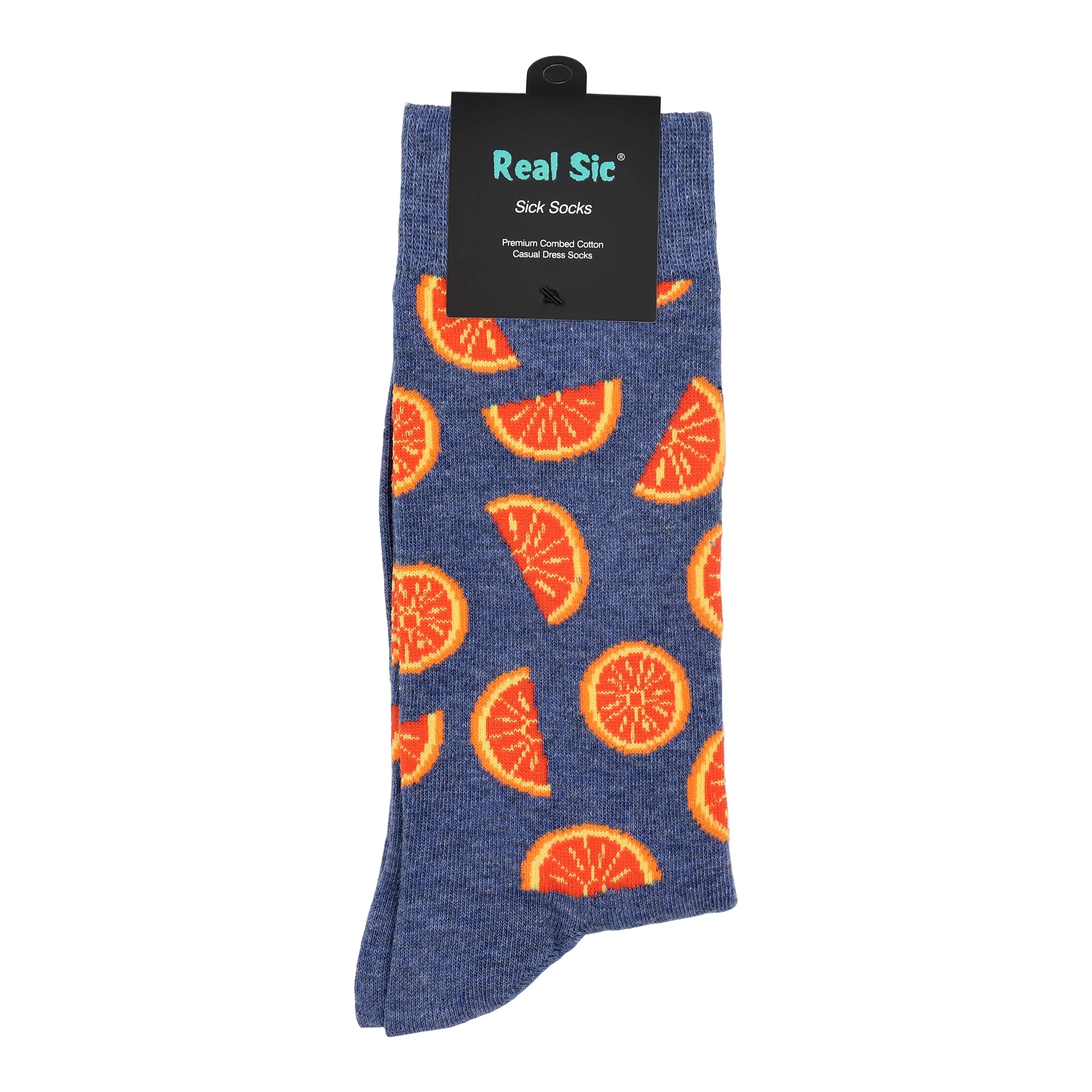 Sick Socks - Orange - Delicious Farm Fruits Casual Socks