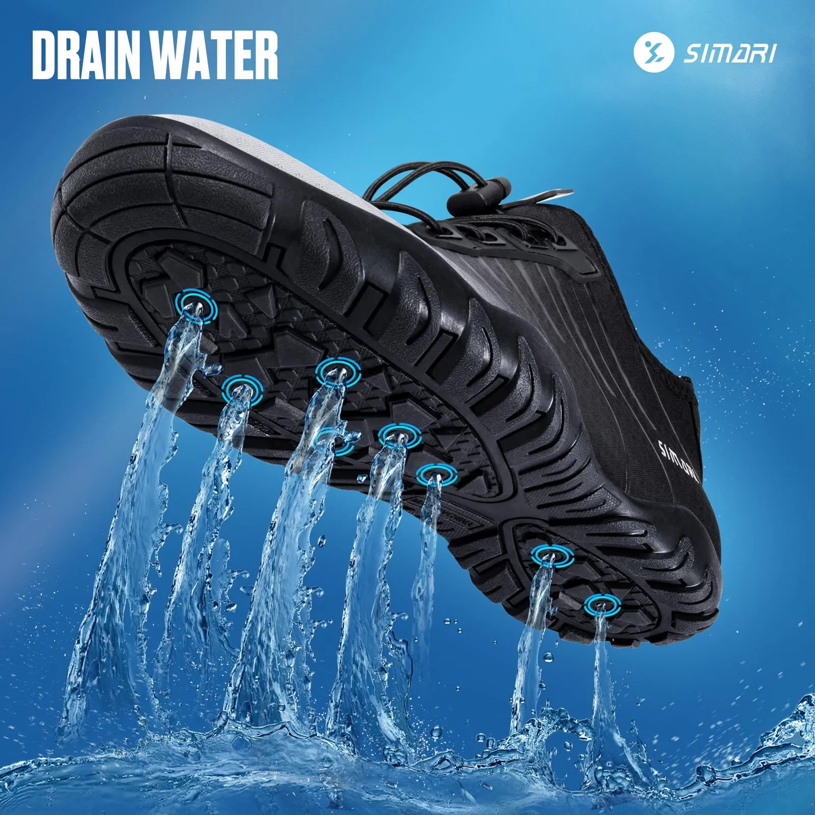 SIMARI Water Shoes for Women Men Barefoot Breathable Quick-Dry Aqua Sports Beach River Hiking Athletic Swim Surf Pool Diving Camping Must Haves Outdoor Gear