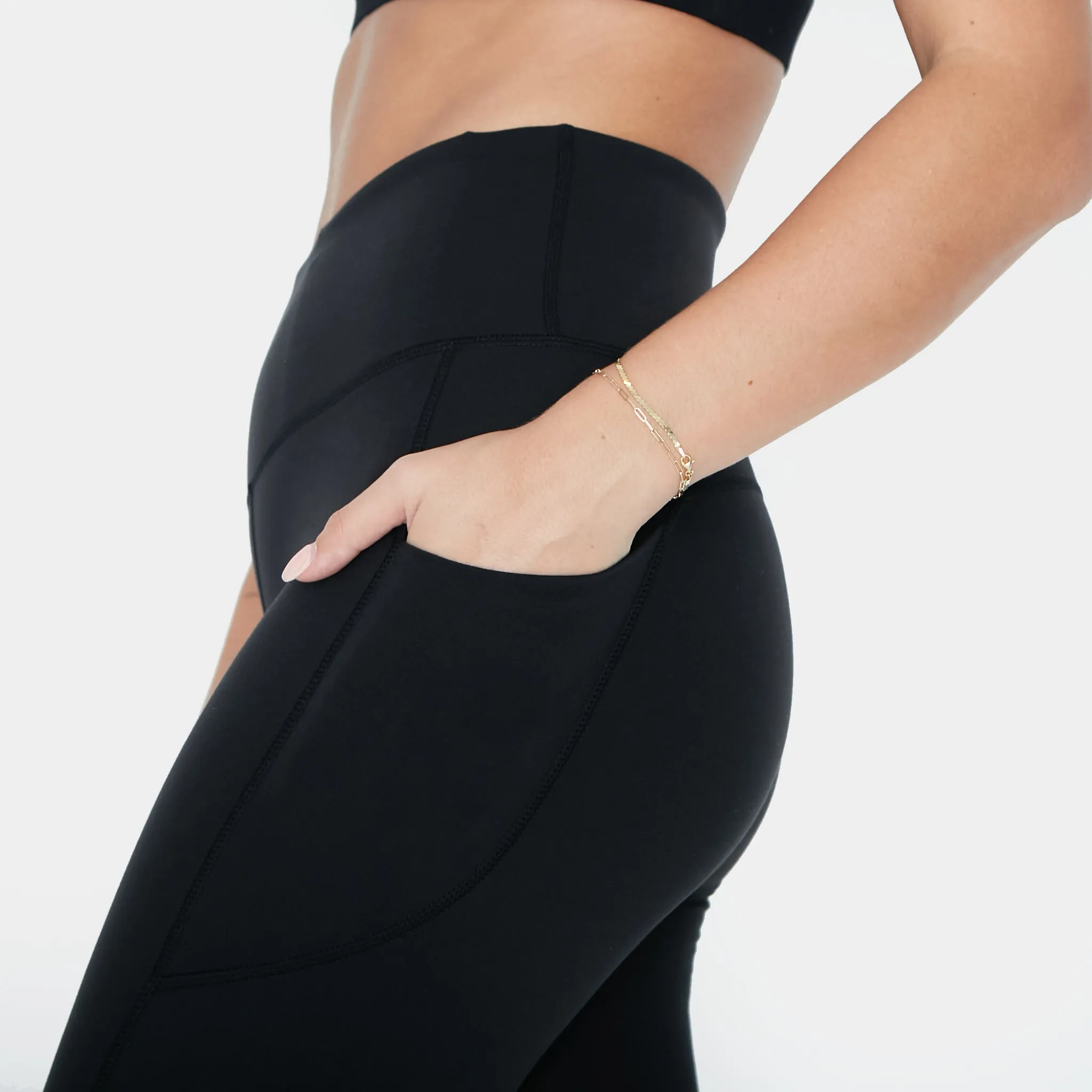 Skin High Waisted Vinyasa (Multi-Lengths) - Black