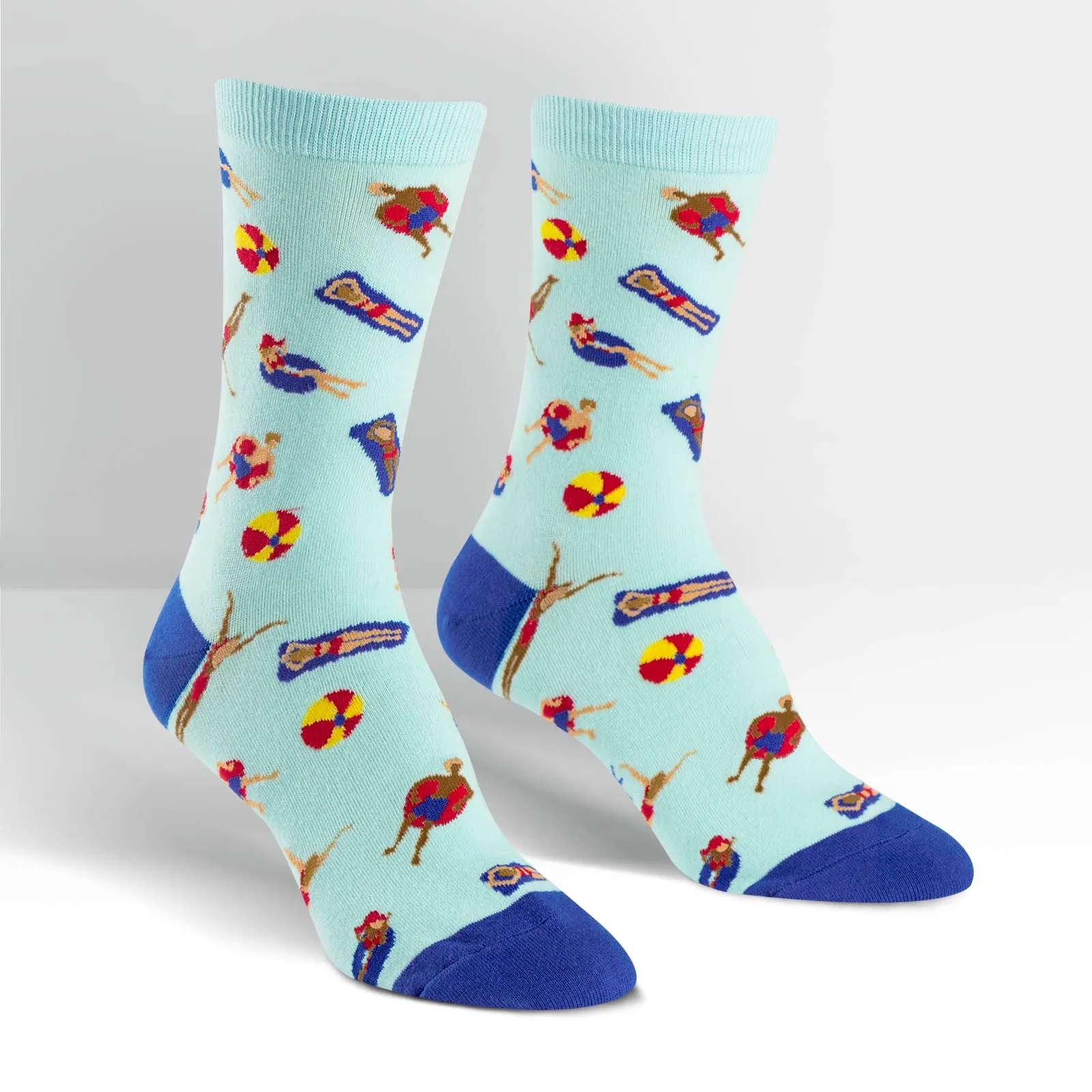 Sock It To Me Women's Crew Socks - Pool Party