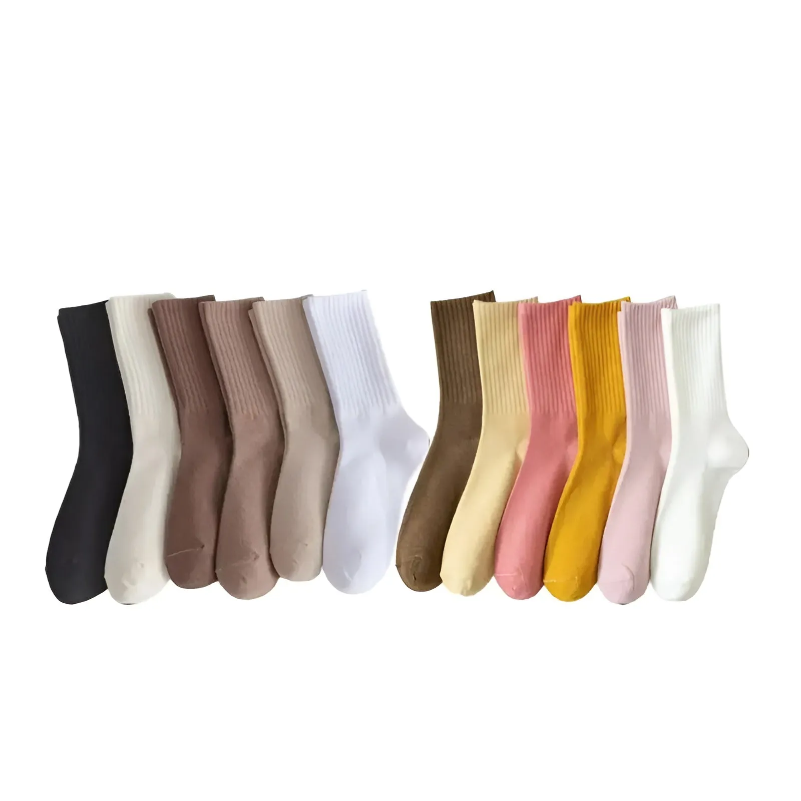 Soft And Comfortable Ribbed Socks Set