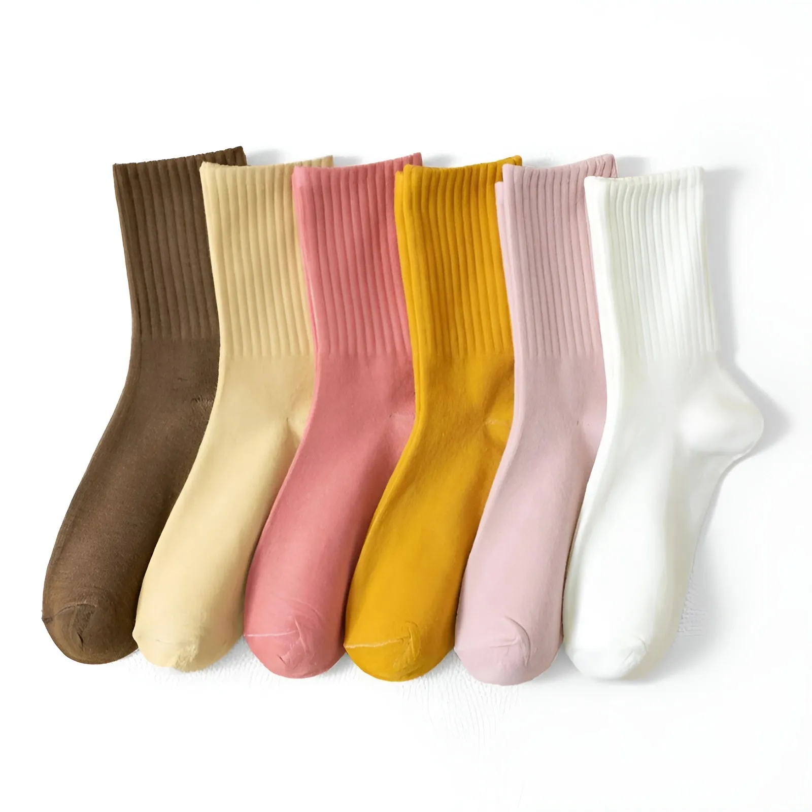 Soft And Comfortable Ribbed Socks Set