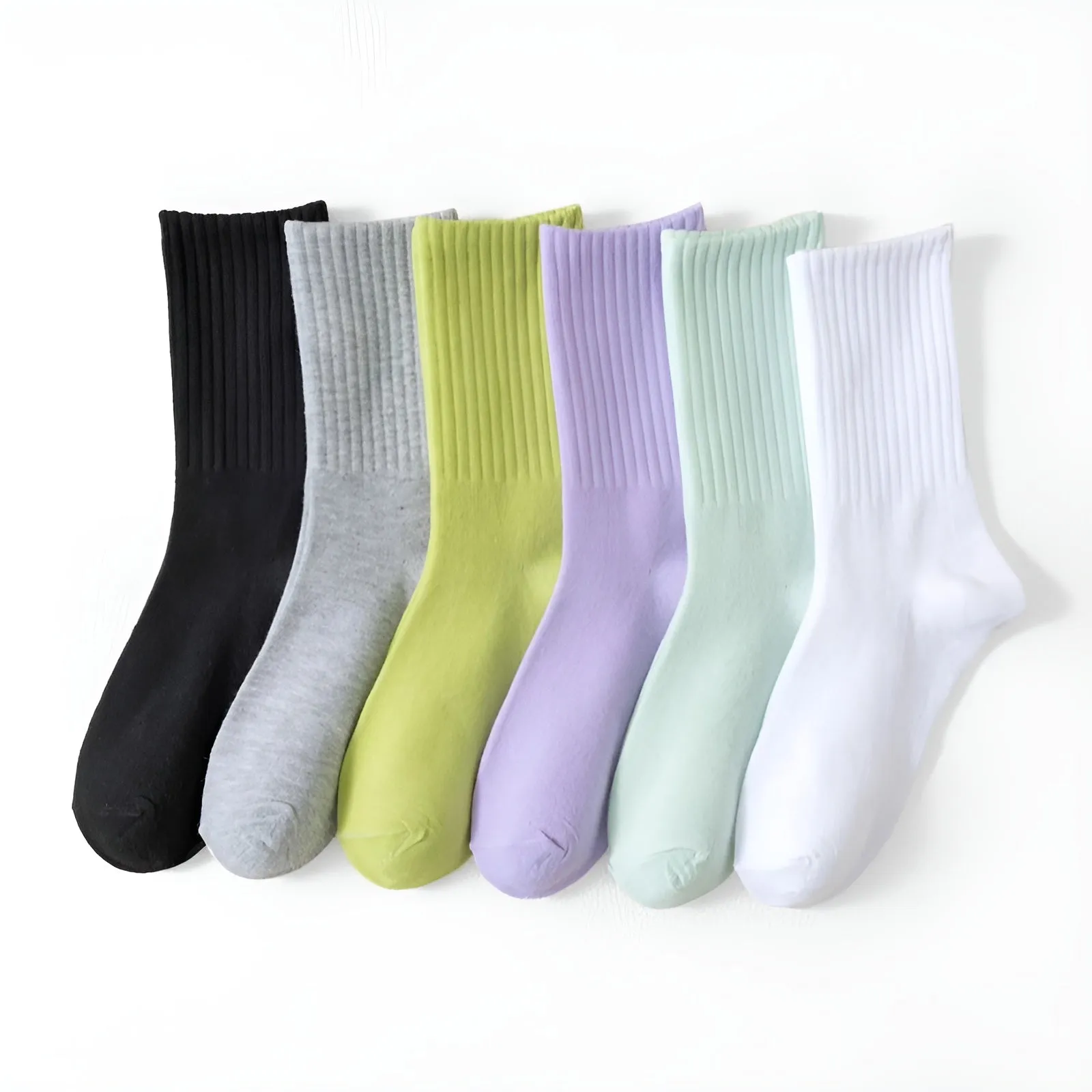 Soft And Comfortable Ribbed Socks Set