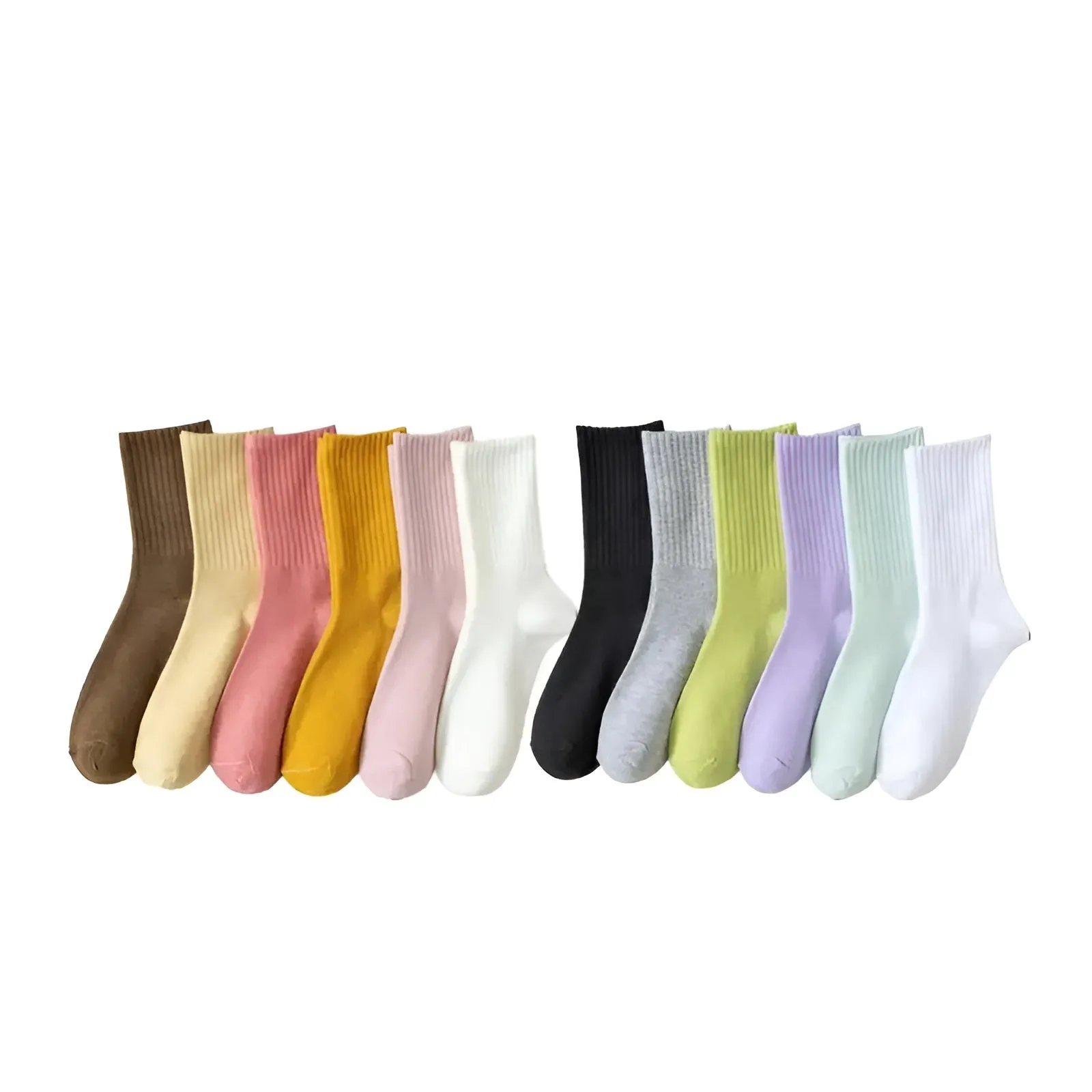 Soft And Comfortable Ribbed Socks Set