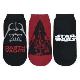 STAR WARS Gift Pack For Men- Star Wars Logo and Darth Vader-Ankle Length Socks (Multicolored) (Pack of 3 Pairs/1U)