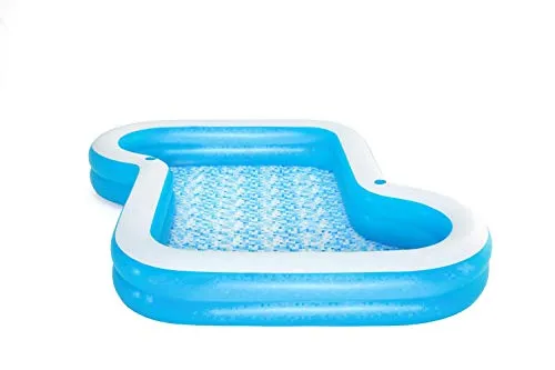 Sunsational 10' Family Pool, Paddling Pool for Kids and Adults, Garden Pool, Blue