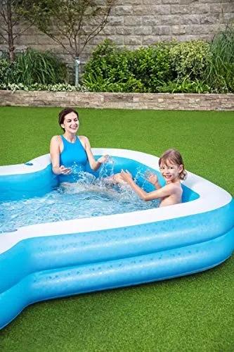 Sunsational 10' Family Pool, Paddling Pool for Kids and Adults, Garden Pool, Blue