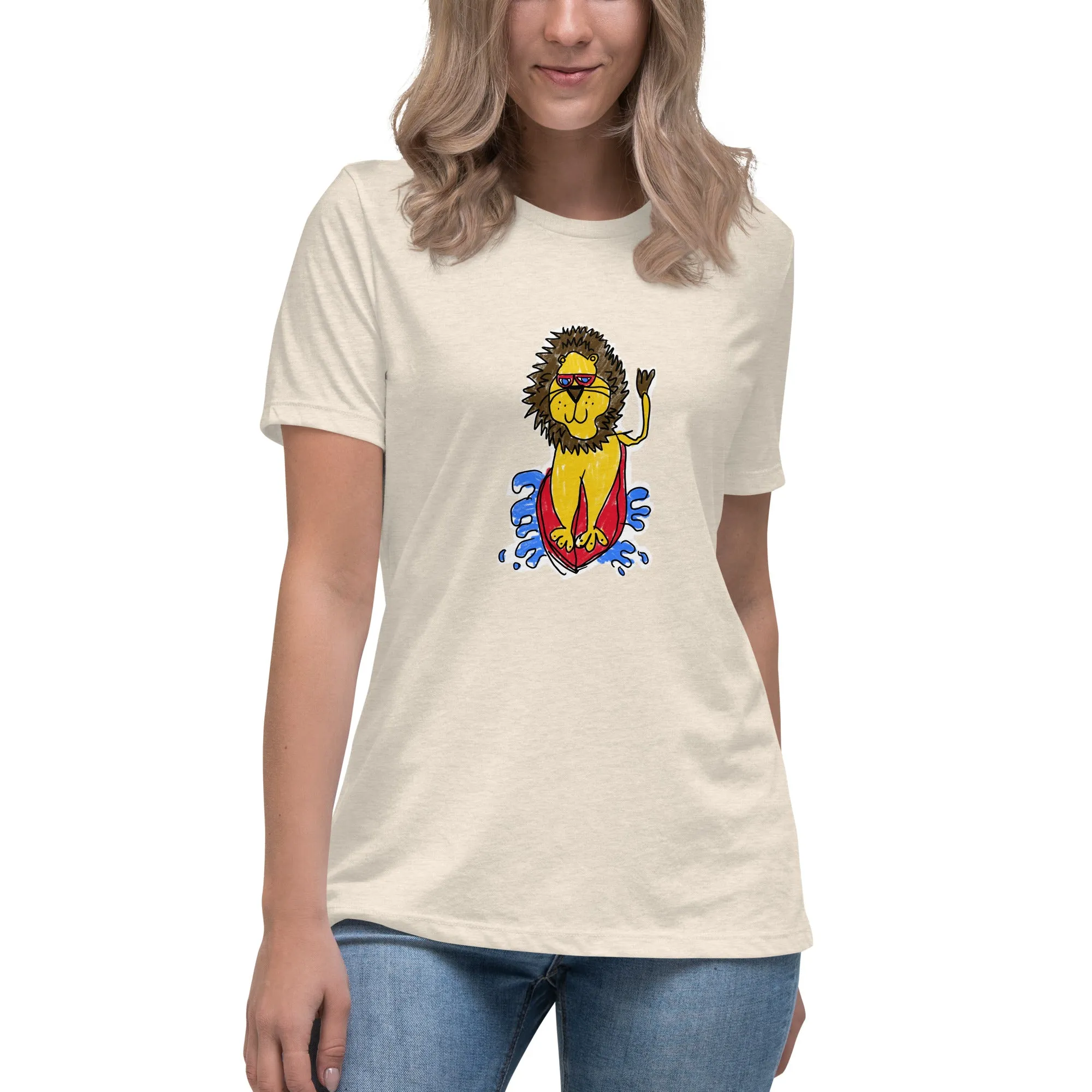 Surf Lion Women's Relaxed Tee