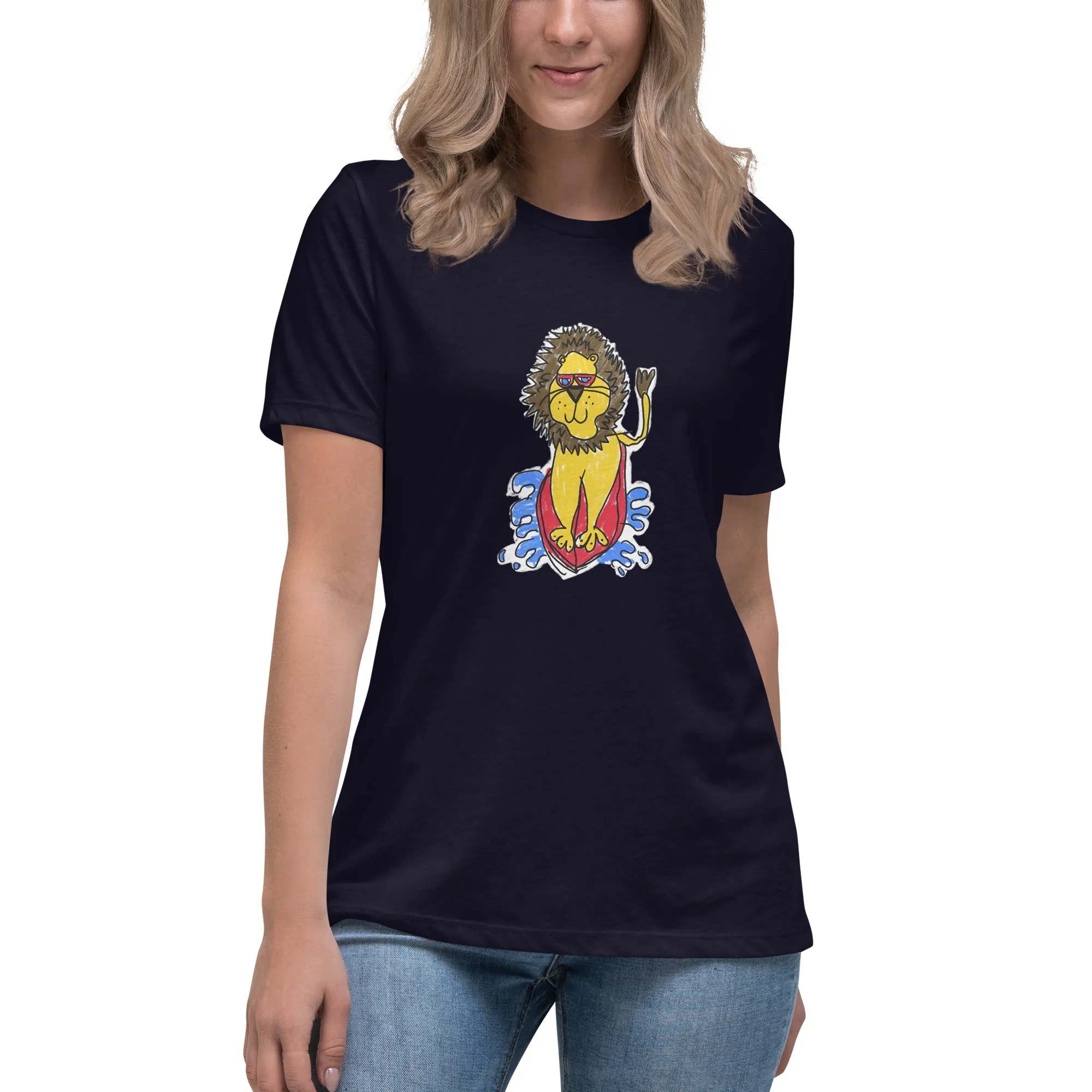 Surf Lion Women's Relaxed Tee