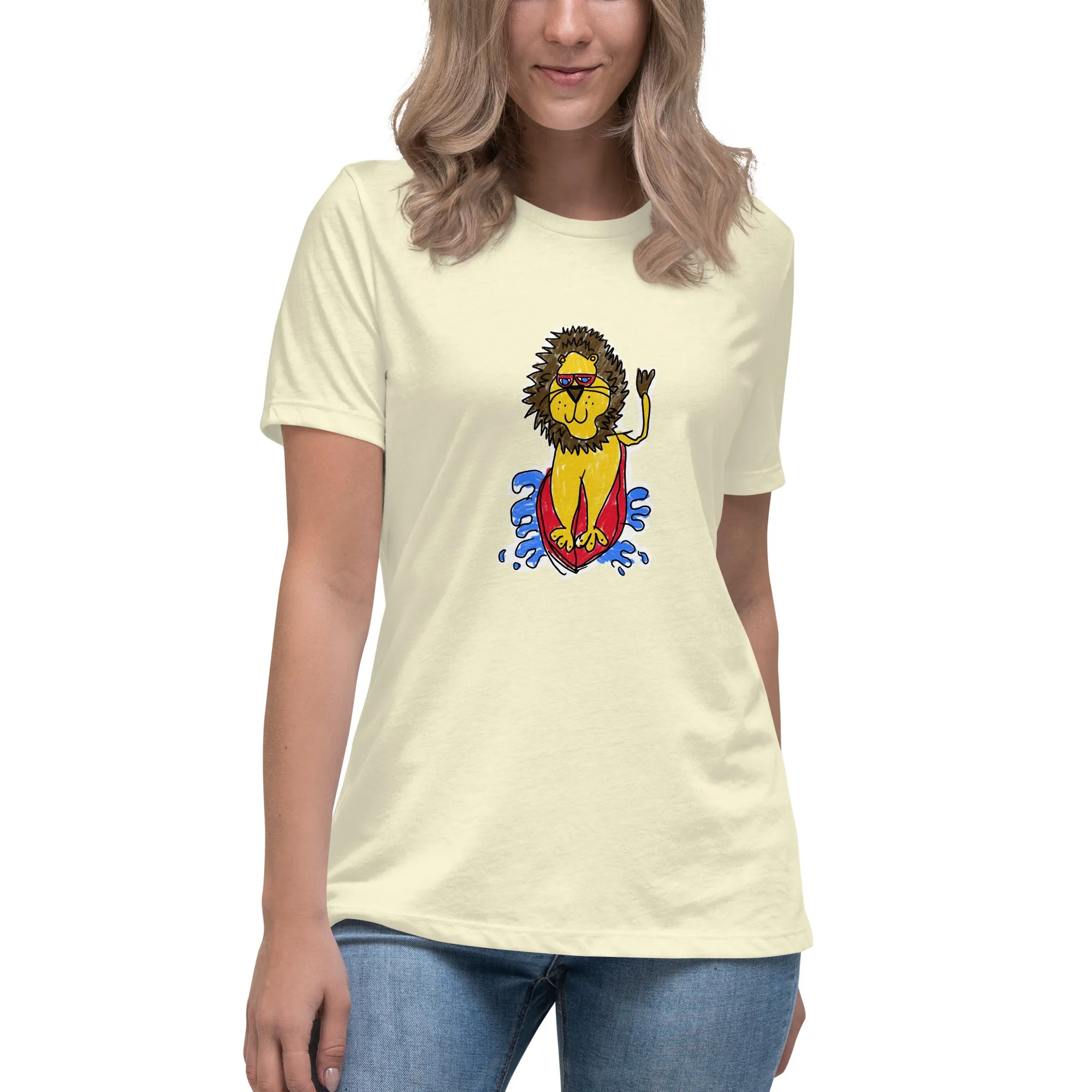 Surf Lion Women's Relaxed Tee