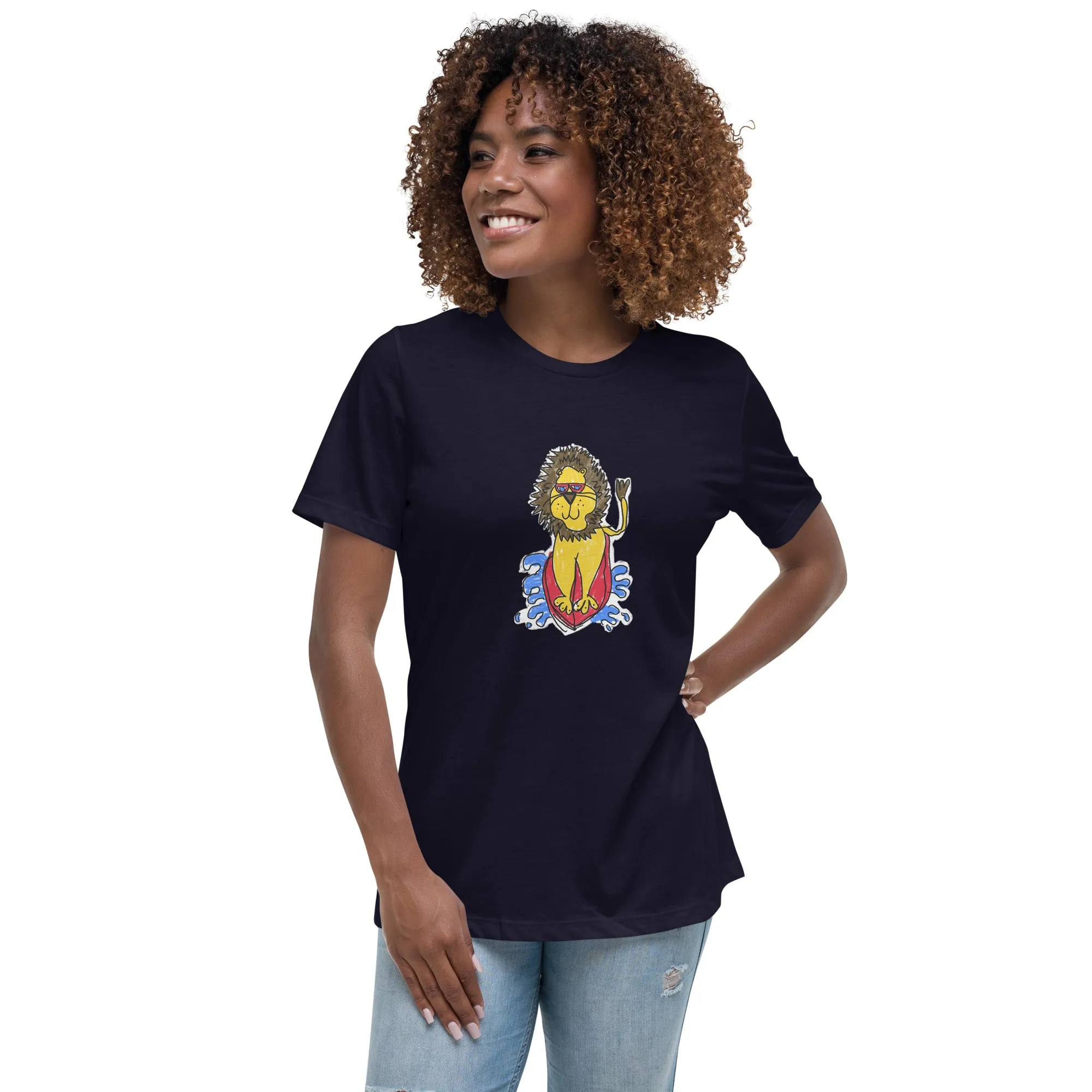 Surf Lion Women's Relaxed Tee