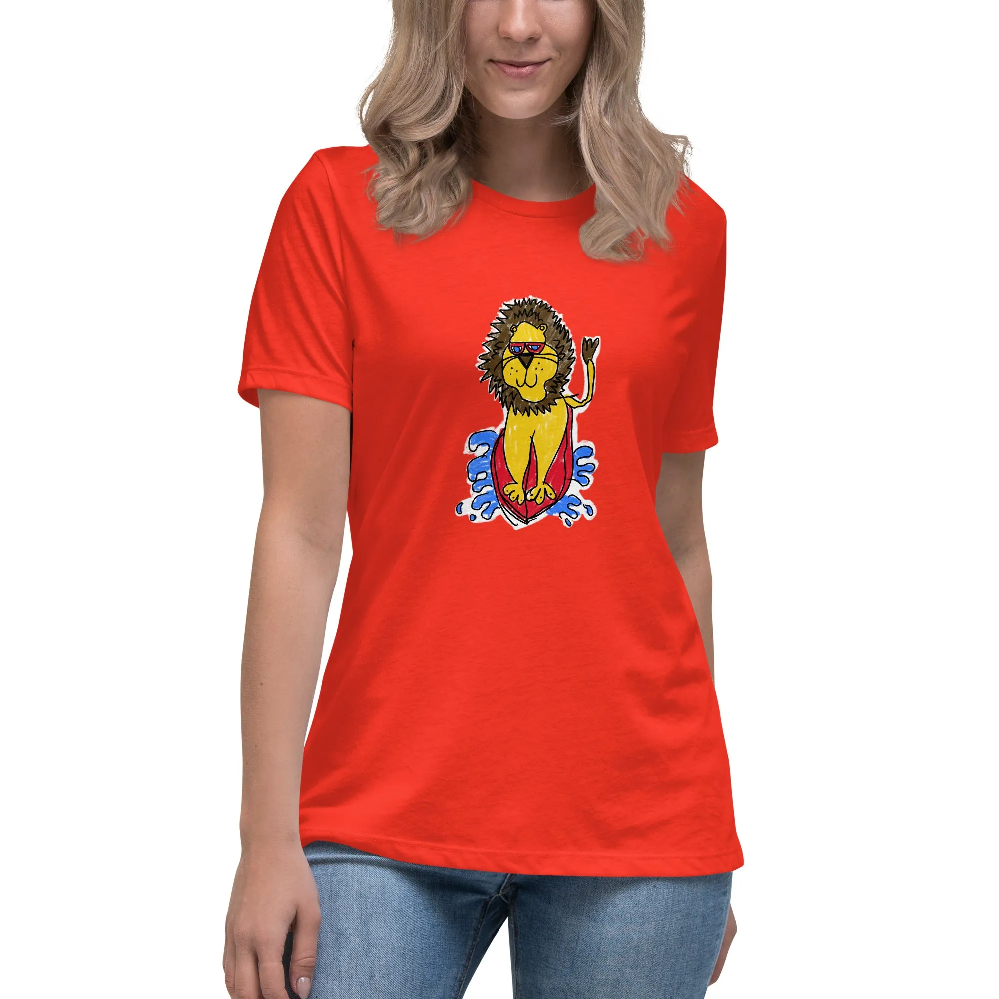 Surf Lion Women's Relaxed Tee