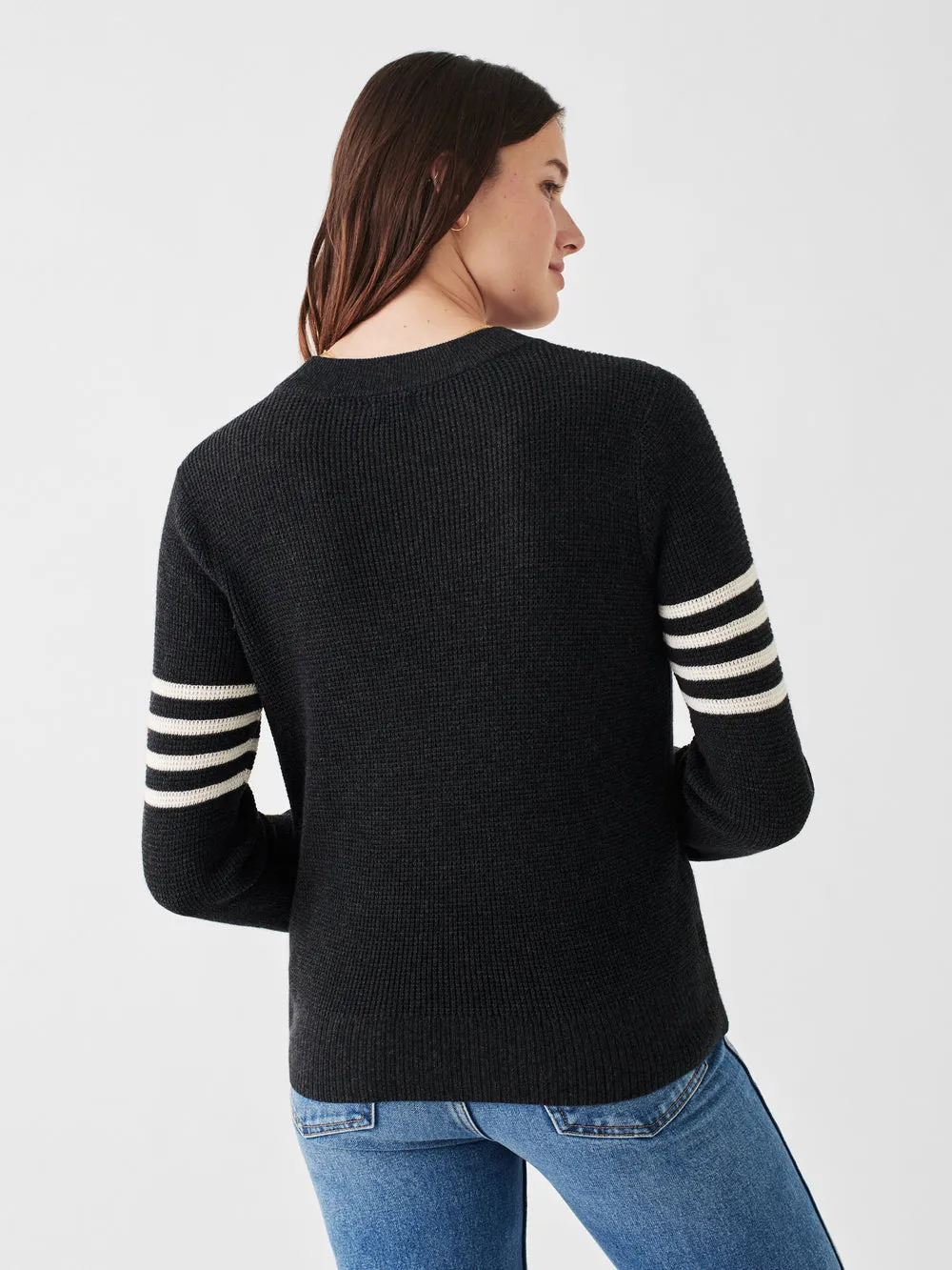 Throwback Crew Sweater in Cinder