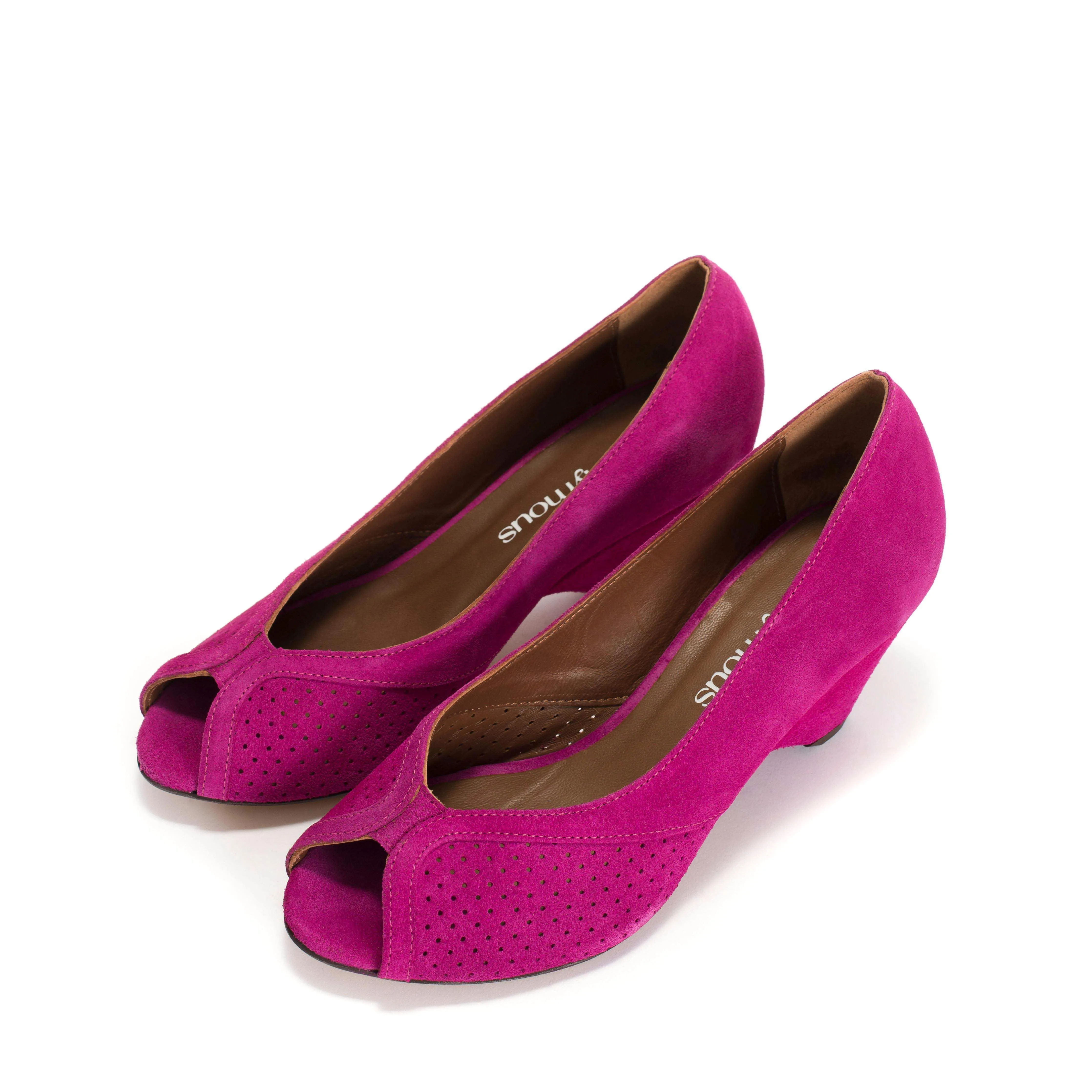 Tiffany triangle Calf suede Raspberry