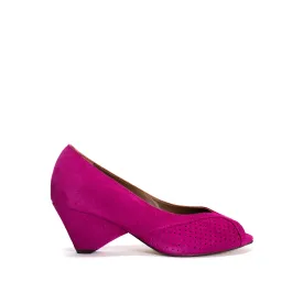 Tiffany triangle Calf suede Raspberry