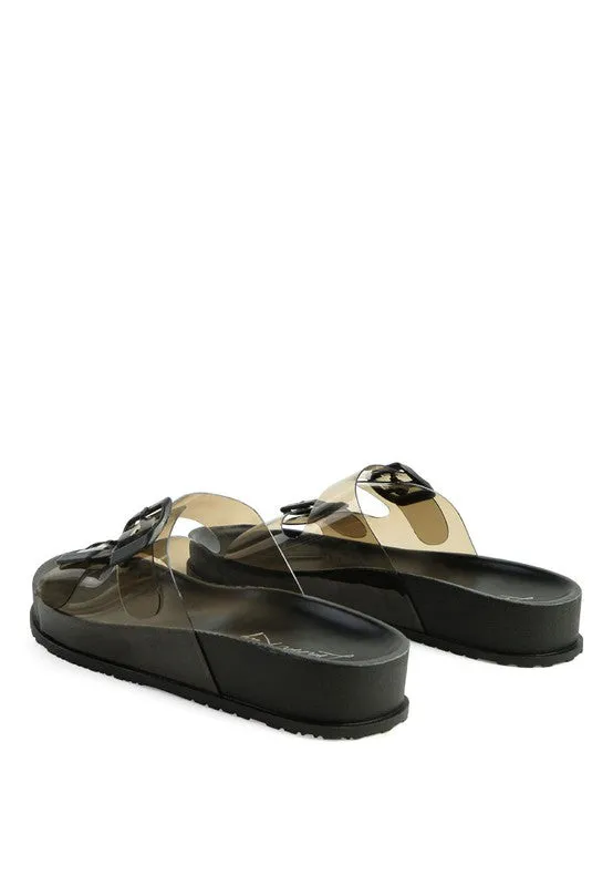 Tommy Buckled Slide Sandal