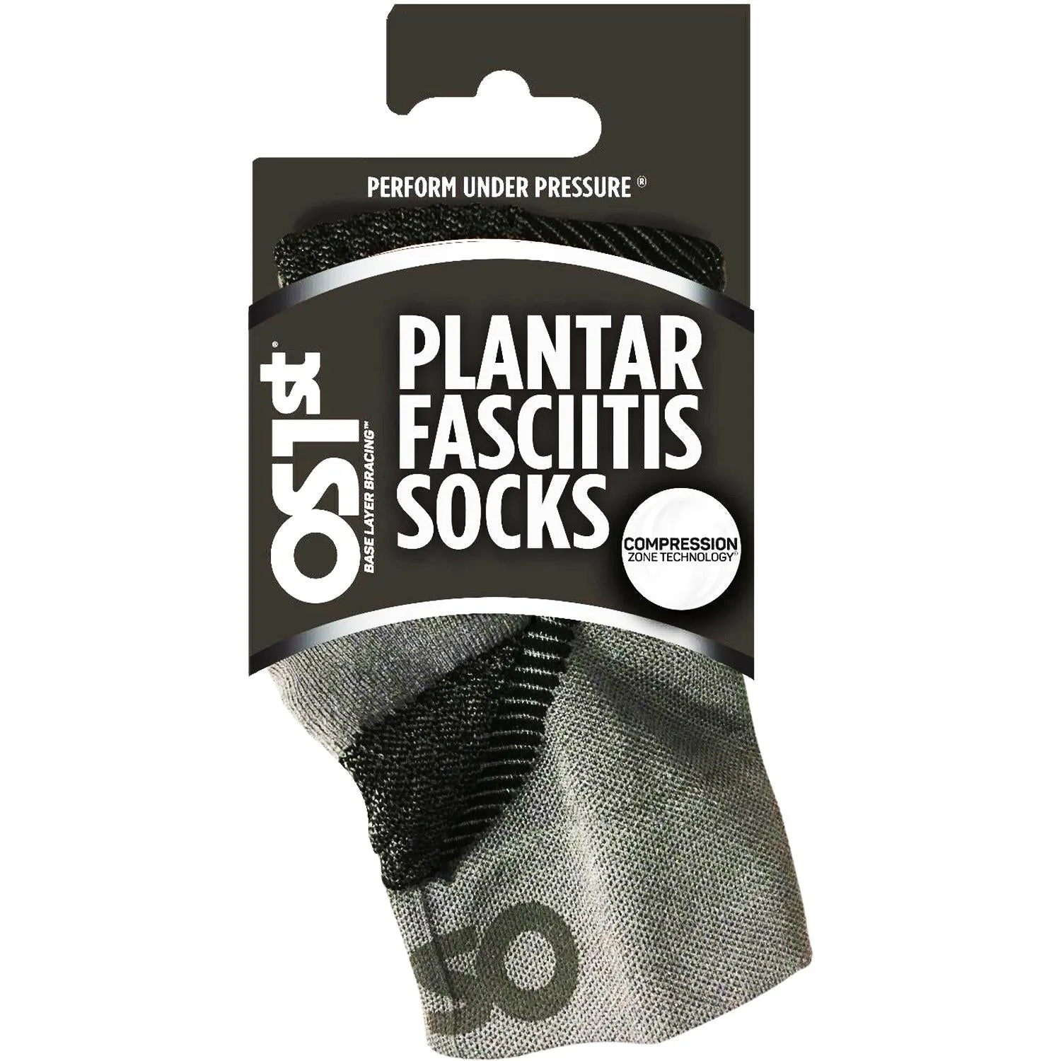 Unisex OS1st FS4 No Show Plantar Fasciitis Socks Pair Aqua