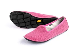 Vibram One Quarter Ladies Shoes Slip On Canvas Minimalist Footwear - Magenta