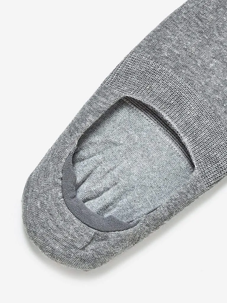 WES Lounge Grey Invisible Socks Pack Of One