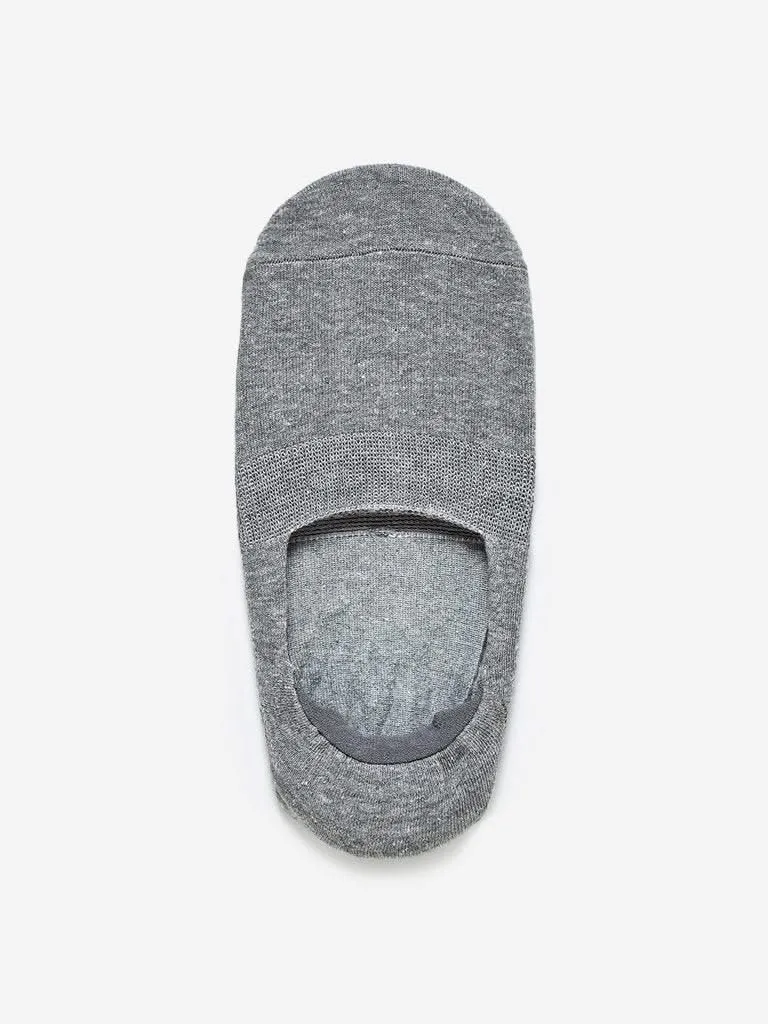 WES Lounge Grey Invisible Socks Pack Of One