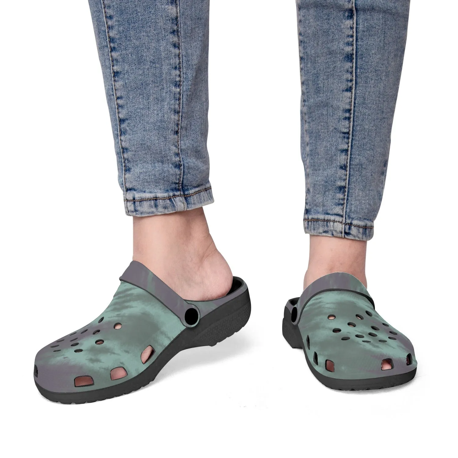 Women's Lightweight Clogs Tie Dye Sage