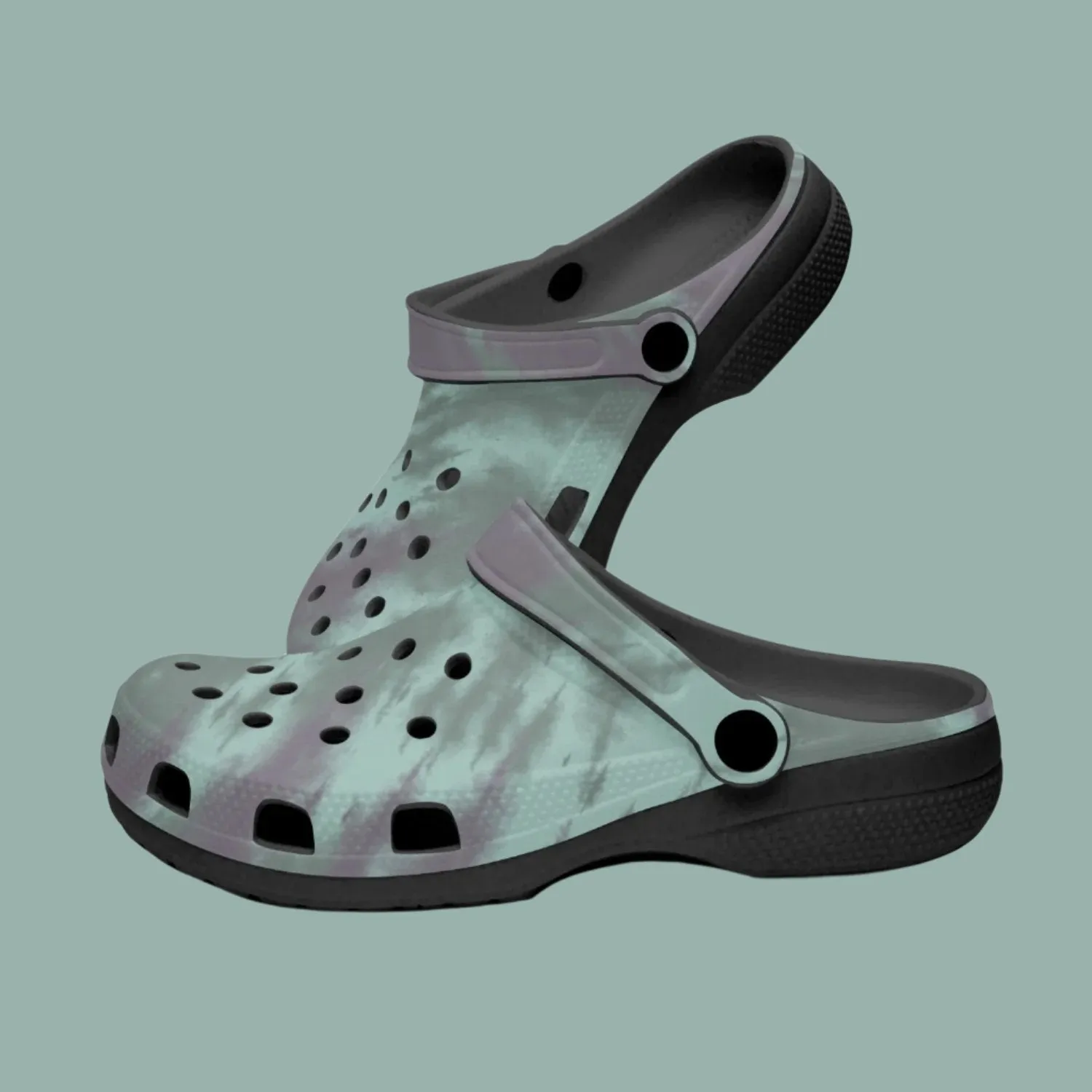 Women's Lightweight Clogs Tie Dye Sage