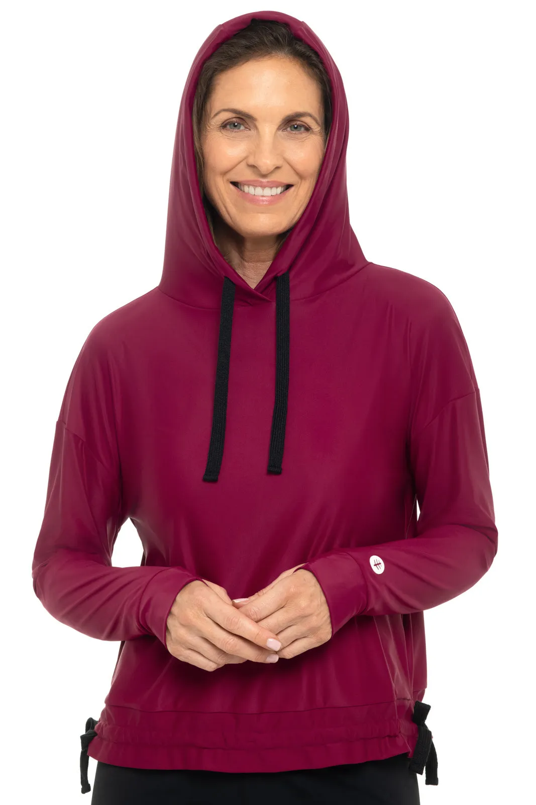 Women's Waikal Swim Hoodie | Red Crush