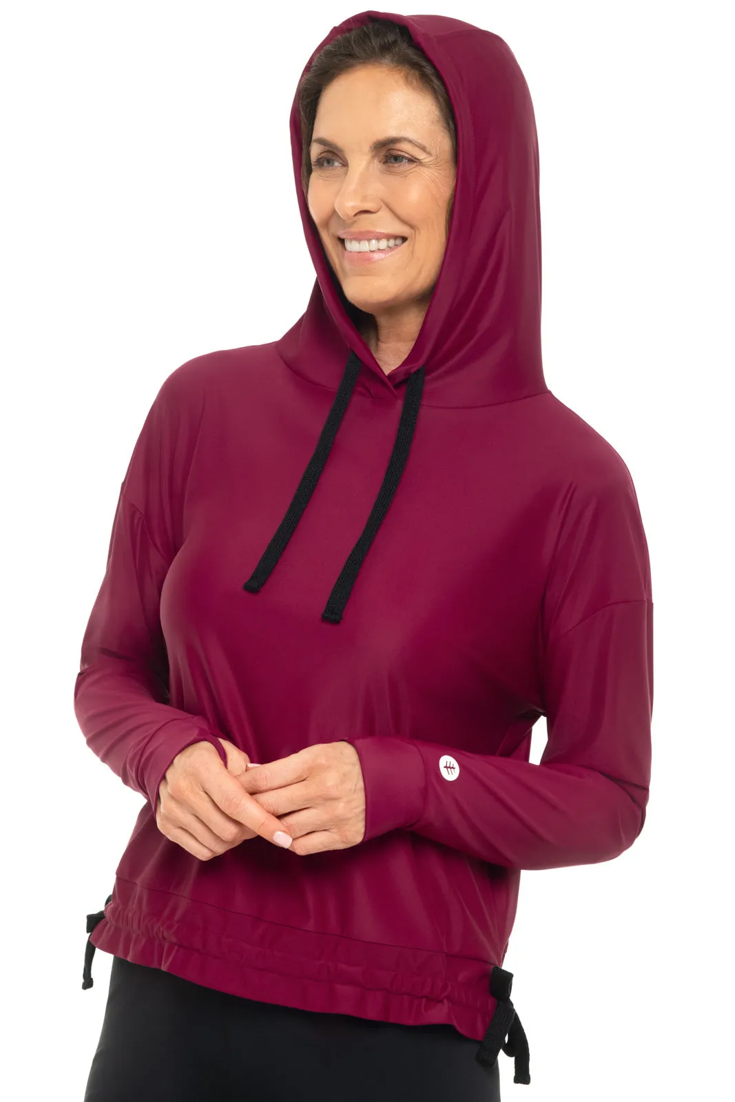 Women's Waikal Swim Hoodie | Red Crush