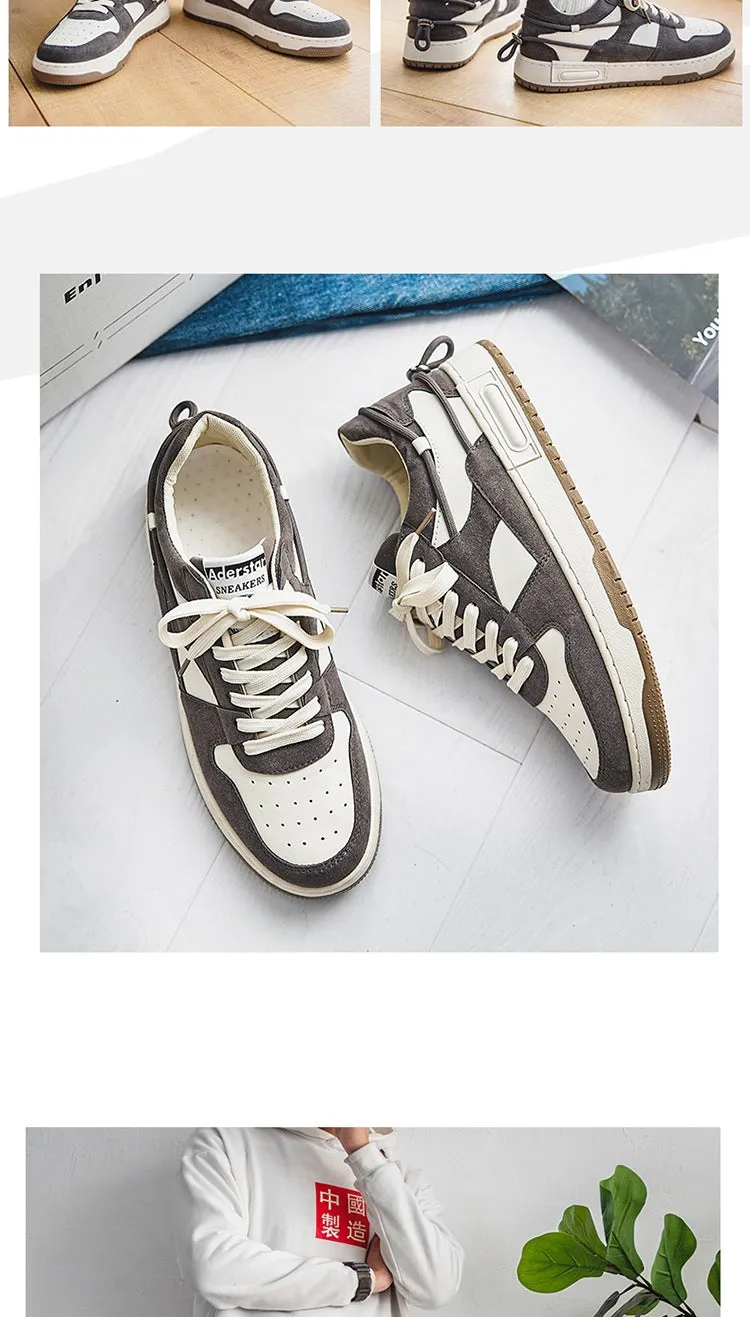 xiangtuibao Student Casual Breathable Flat Shoes Men's Trendy Shoes New Trend All-match Small White Shoes Running Casual Men's Shoes