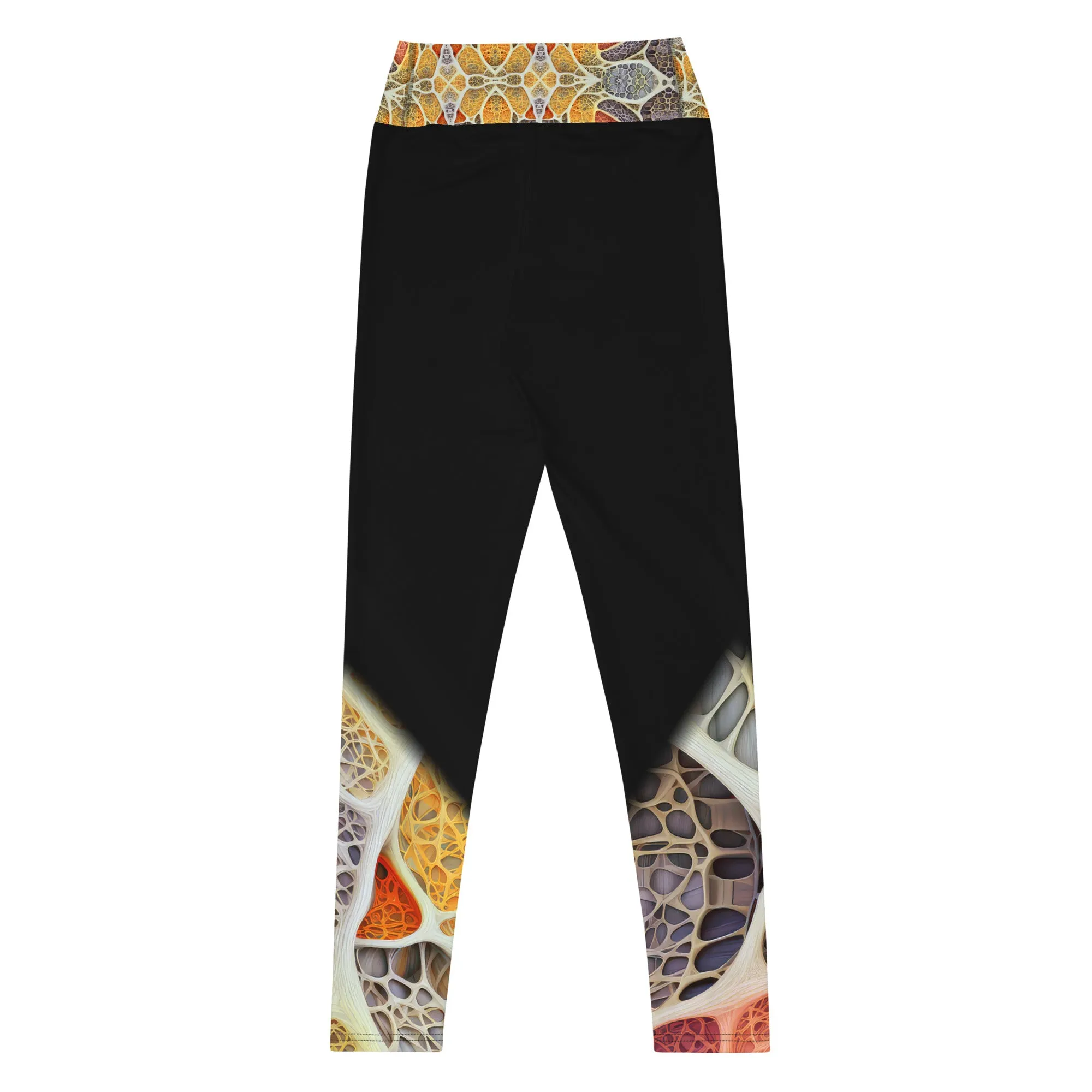 Yoga Leggings Cellular Canvas Elegance