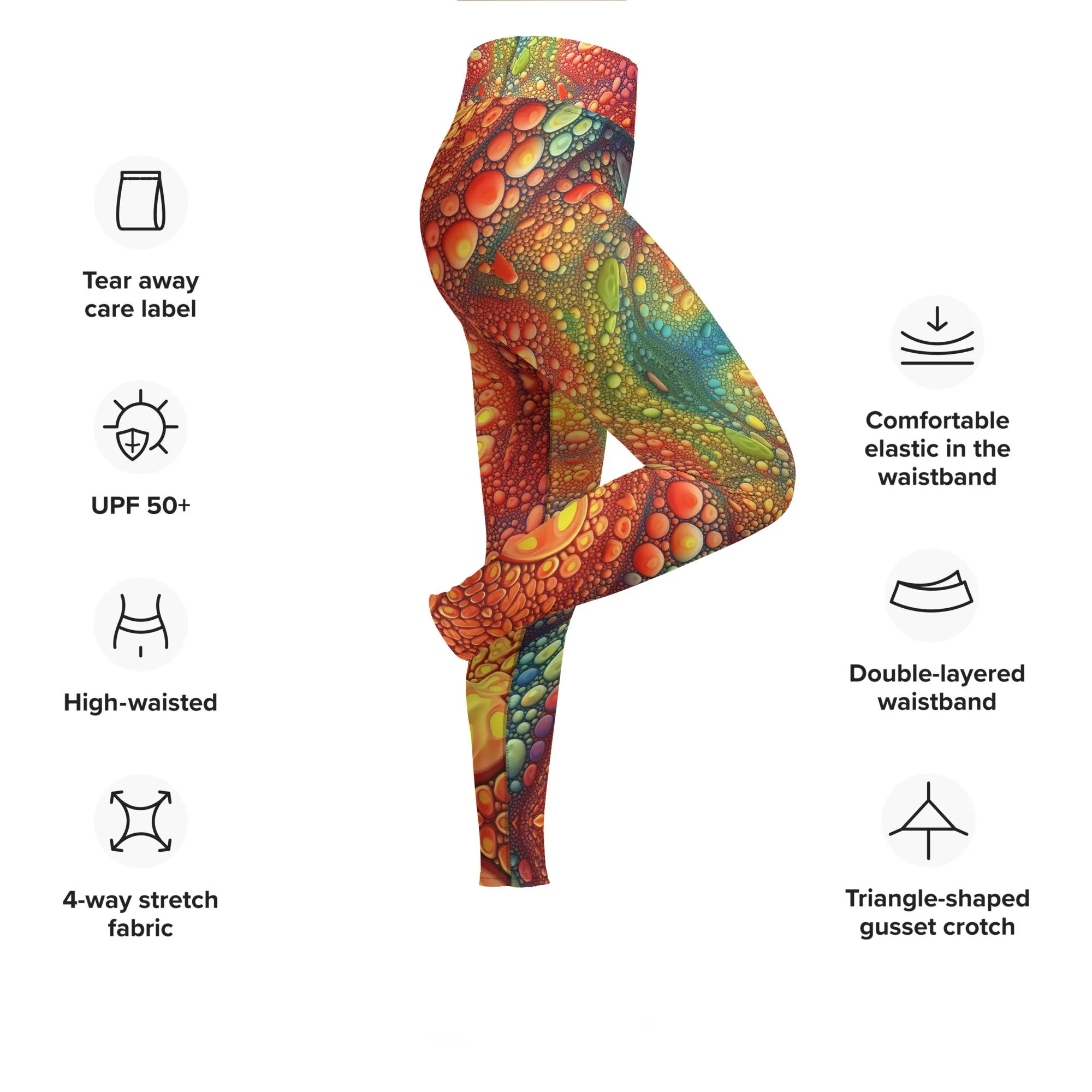 Yoga Leggings Rainbow Surface