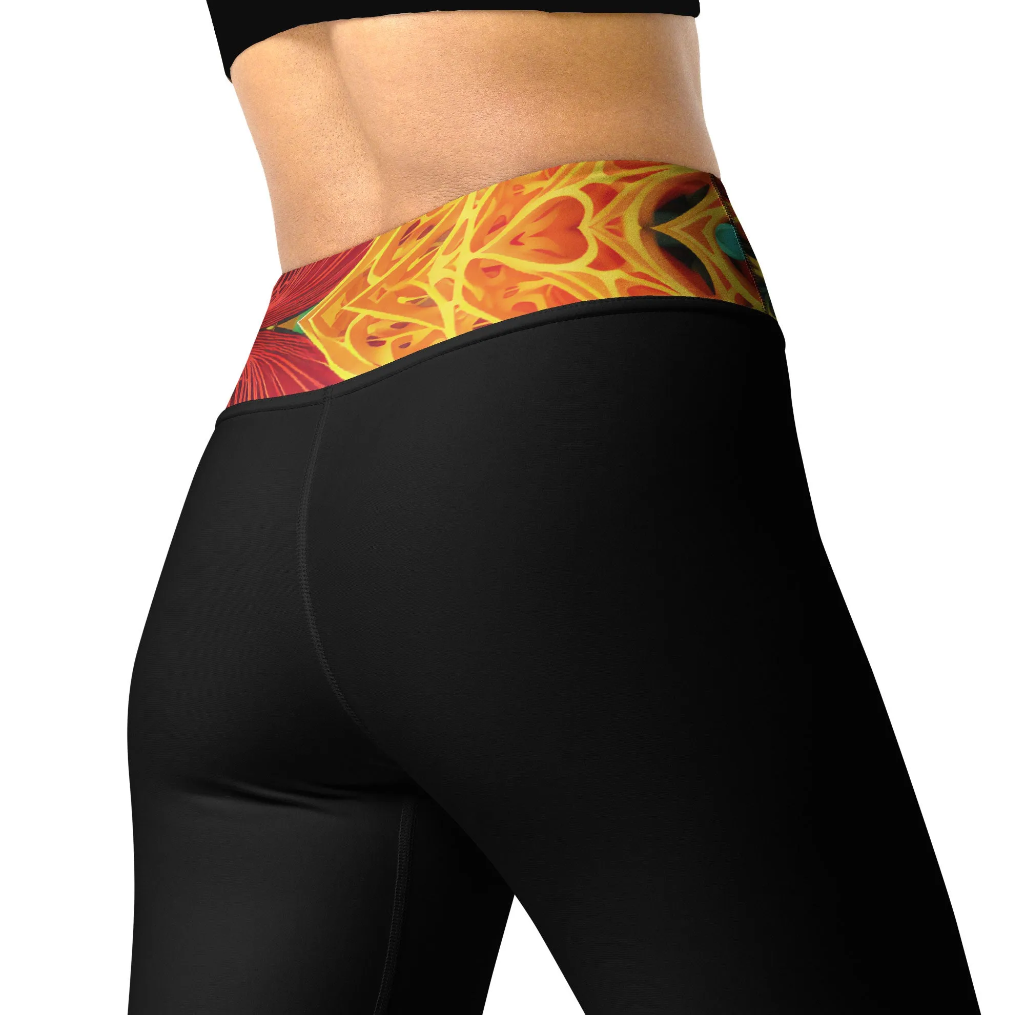 Yoga Leggings Tropical Cells