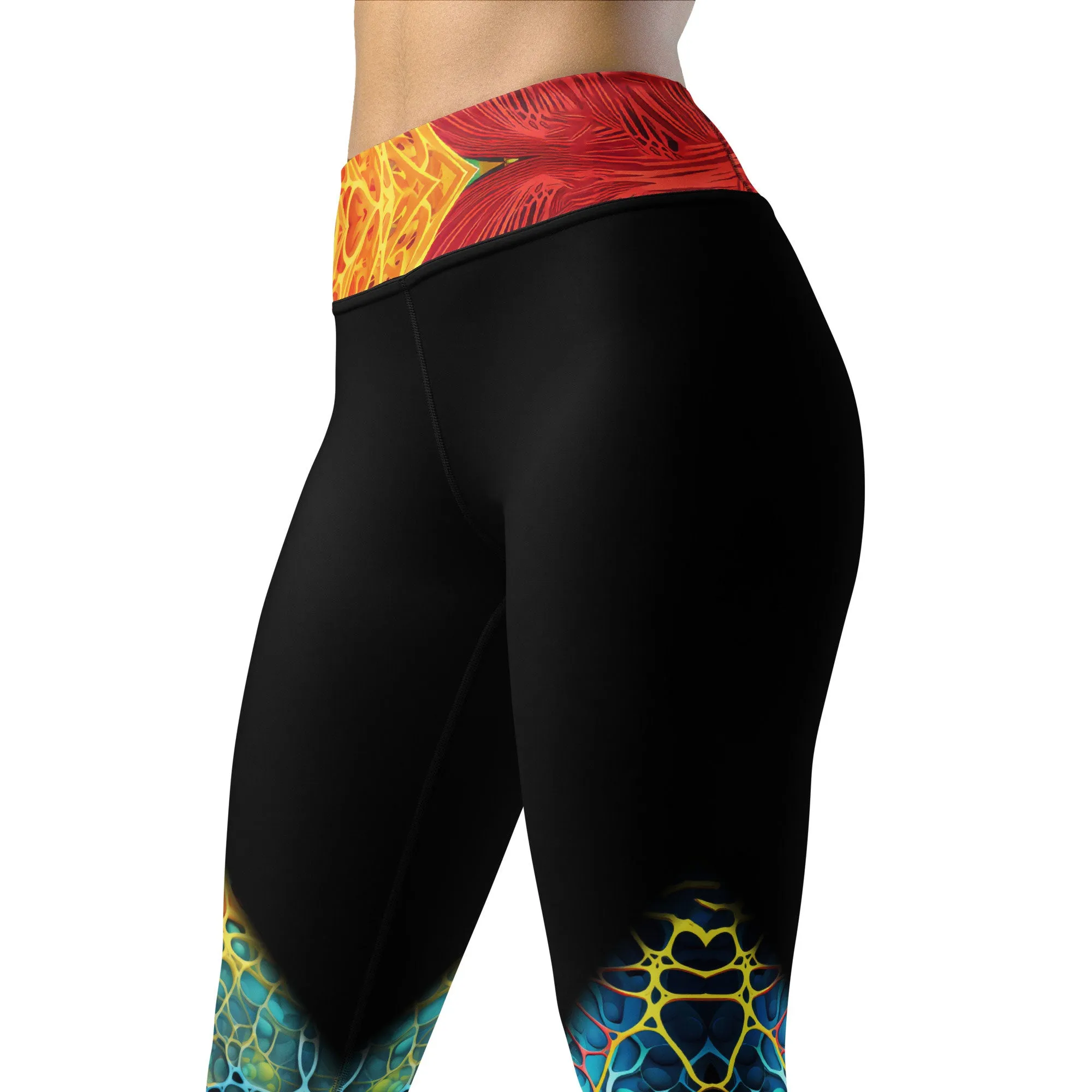 Yoga Leggings Tropical Cells