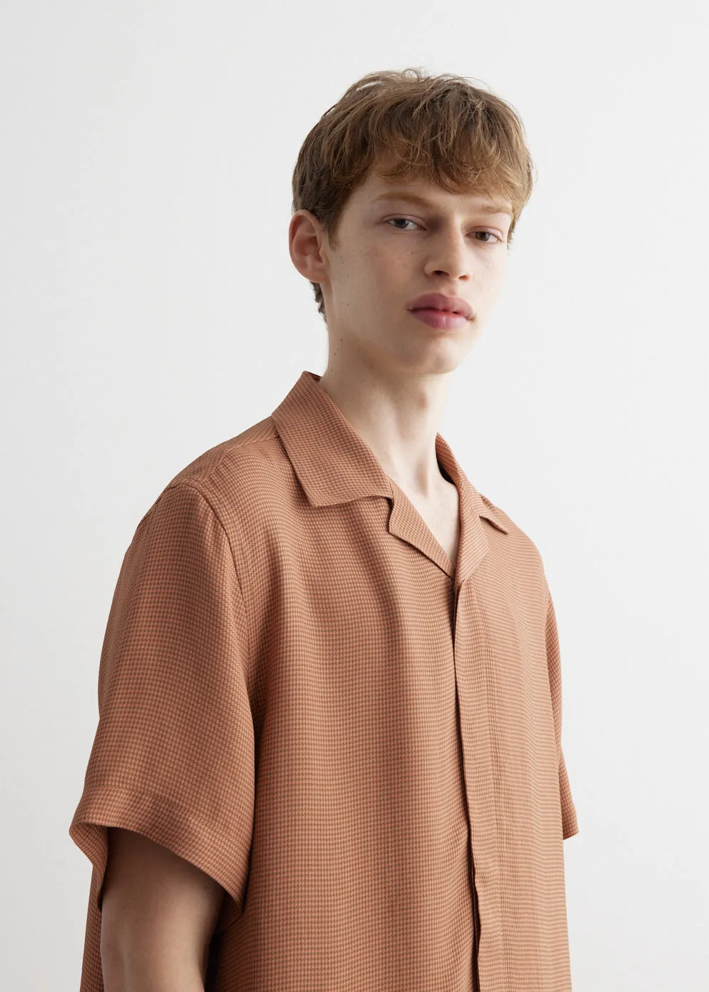 York Mini Houndstooth Short Sleeve Shirt