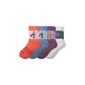 Youth Beach Day Calf Sock 4-Pack